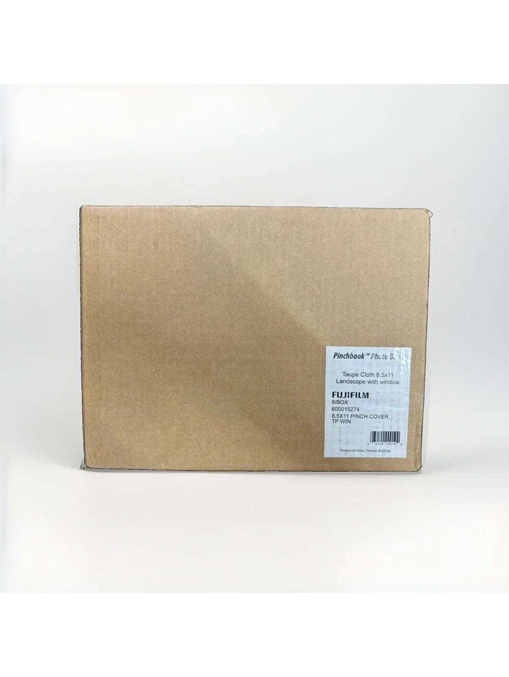 (A) Fujifilm Pinchbook 8.5x11 Landscape Taupe Cloth Window Photo Book 5 Pack